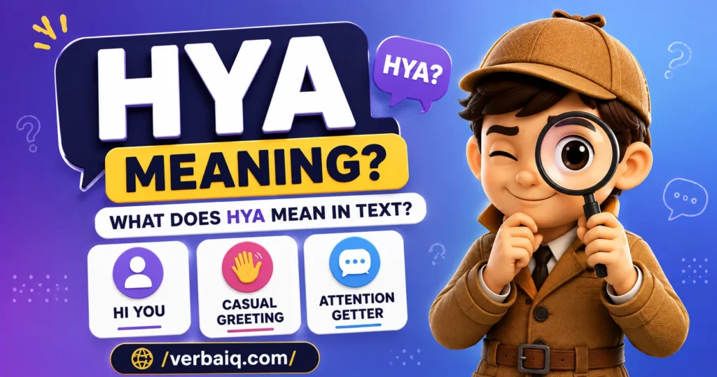 HYA Meaning: What Does HYA Mean in Text?
