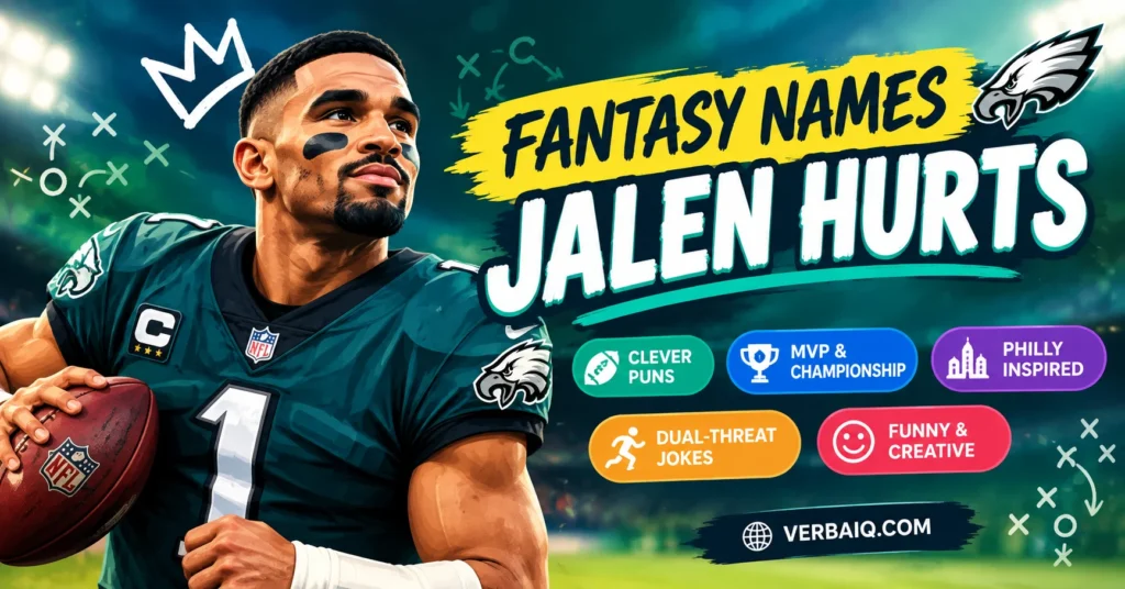 160+ Fantasy Names Jalen Hurts: Funny & Clever Picks