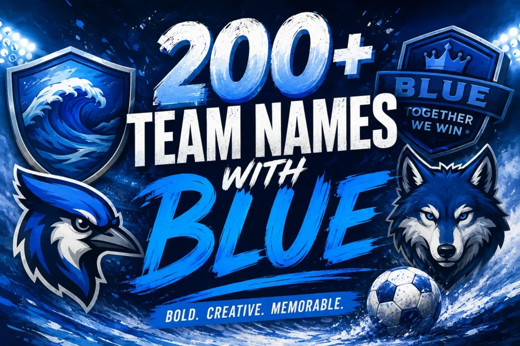 200+ Team Names With Blue to Stand Out