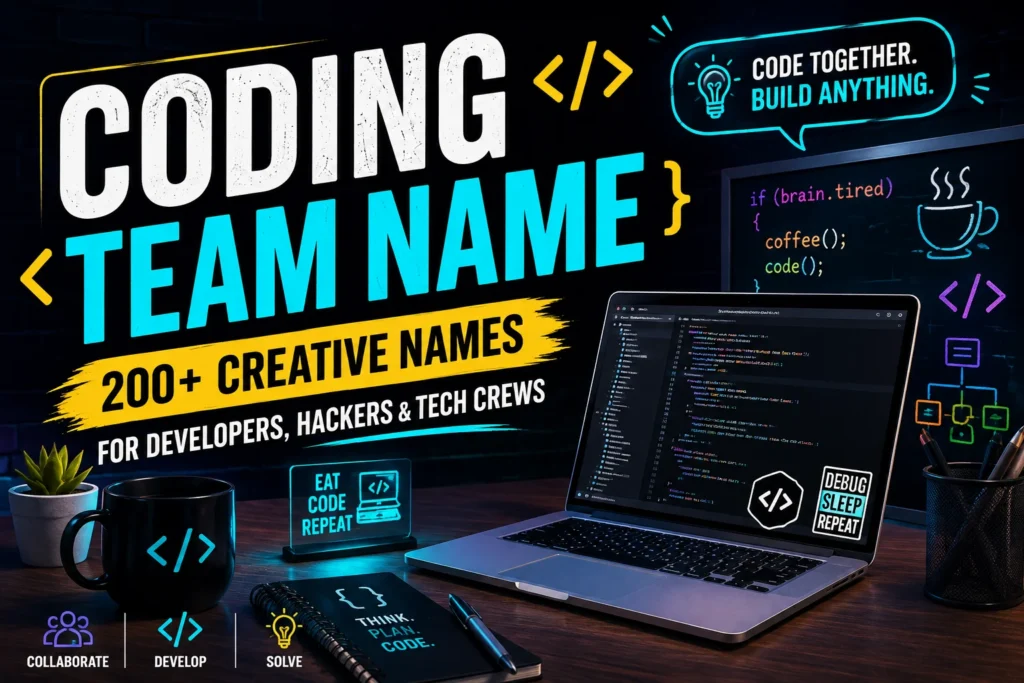 200+ Coding Team Names for Developers, Hackers & Tech Crews