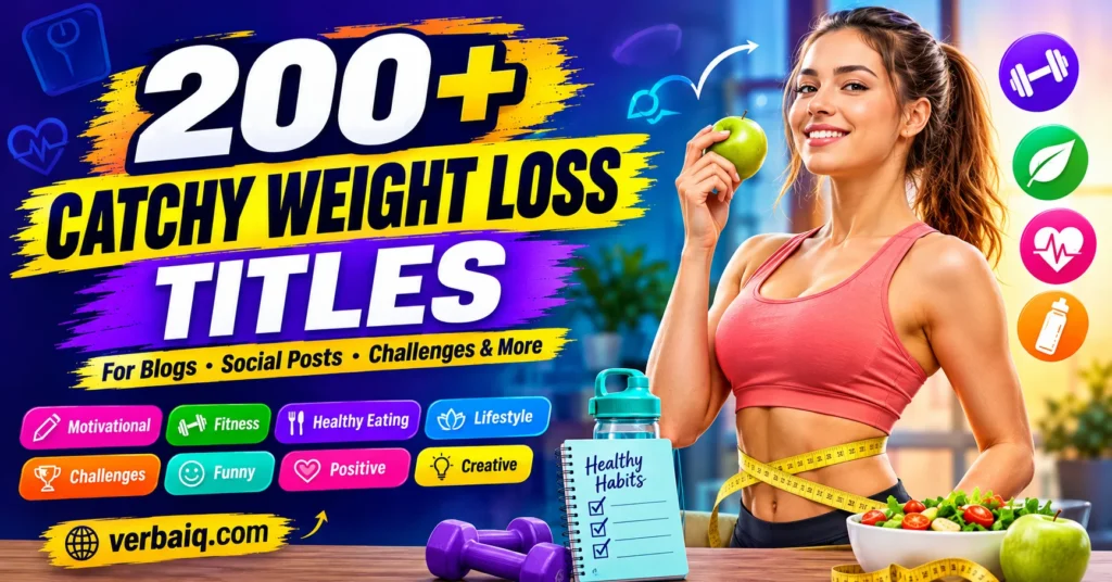 200+ Catchy Weight Loss Titles for Any Content