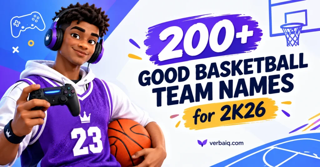 200+ Good Basketball Team Names for 2K26