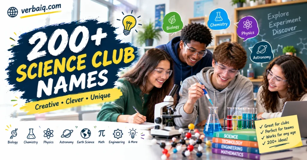 200+ Names for a Science Club: Creative, Clever & Unique Ideas