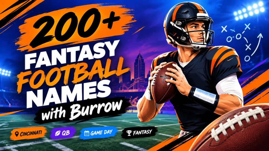 200 Fantasy Football Names with Burrow