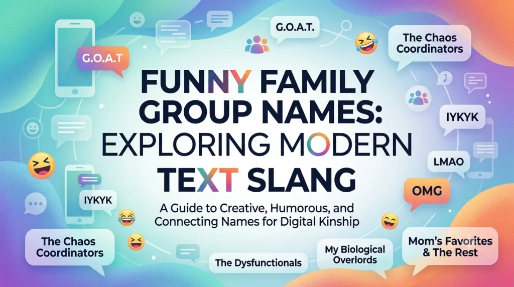 funny family group names