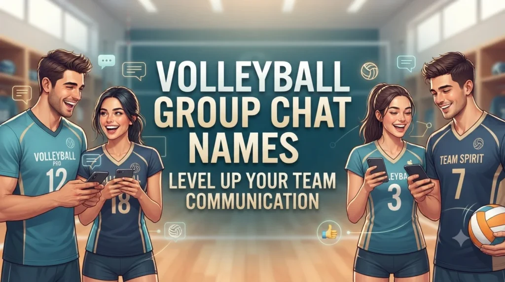 volleyball group chat names