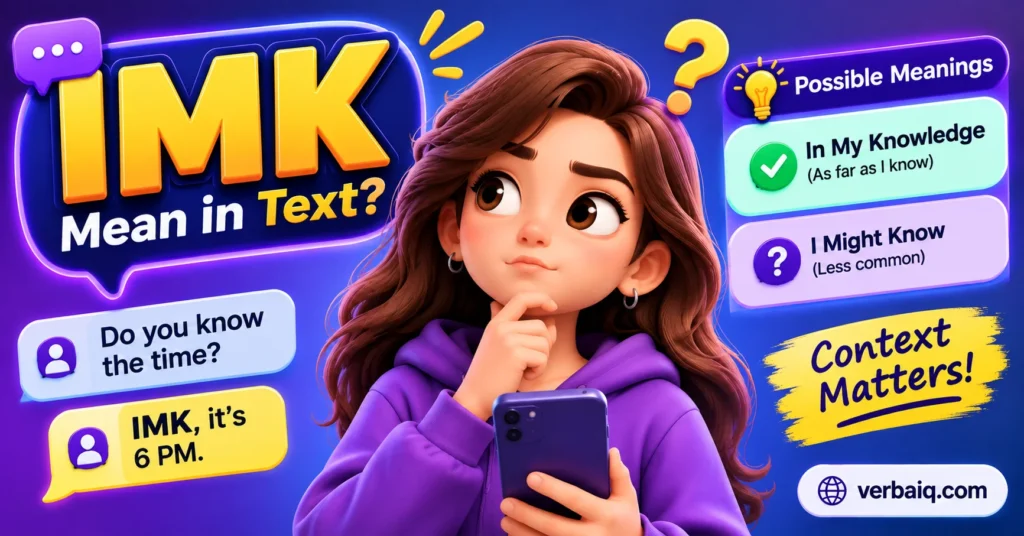 What Does IMK Mean in Text? The Real Meaning