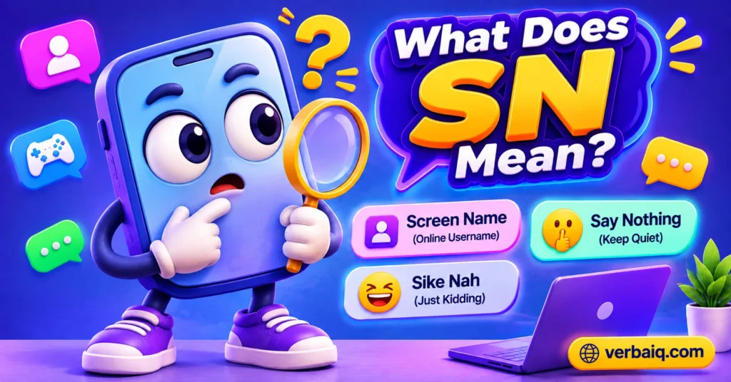 What Does SN Mean in Text? 3 Meanings Explained