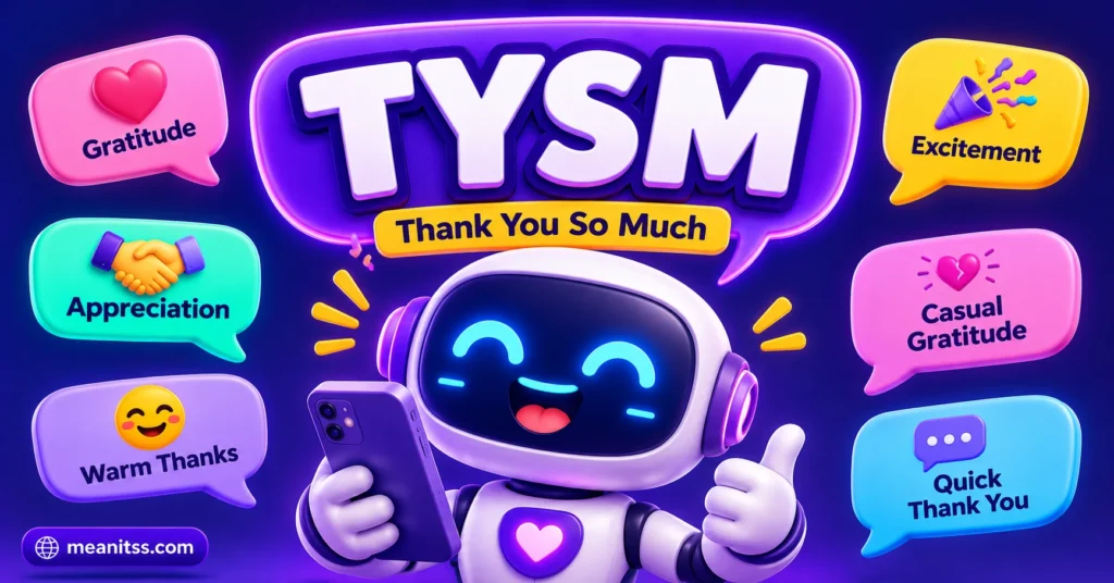 TYSM Means What? The Real Meaning in Text