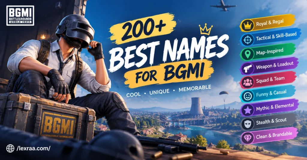 200+ Best Names for BGMI: Cool & Unique Ideas