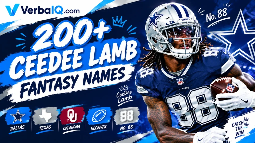 200+ CeeDee Lamb Fantasy Names for Your 2026 Team
