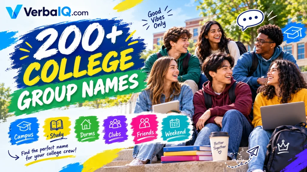 200+ College Group Names for Every Campus Crew