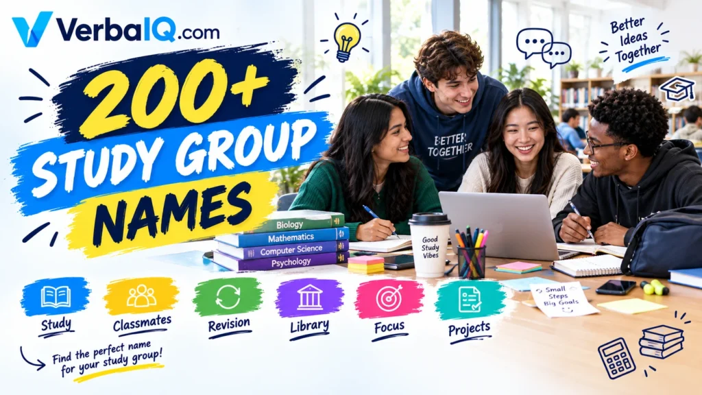 200+ Study Group Names for Students
